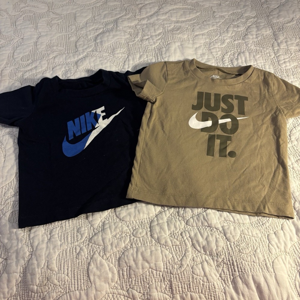 Nike Shirt Bundle Two Baby Boy Size 12 Month T-Shirts Short Sleeve Nike Logo‎